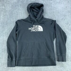 The North Face Hoodie Size Med Womens Pullover Hooded Sweatshirt Black/White